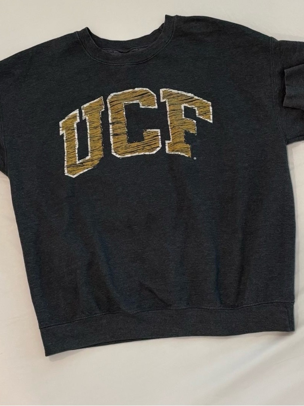 UCF Graphic Sweatshirt - Black with Gold Logo